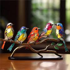 Where Can You Find a stained glass bird?